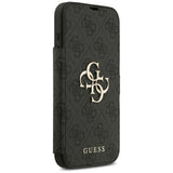 Guess iPhone 17 Pro Max/iPhone 18 Pro Max Etui Book 4G Metal Logo Sort