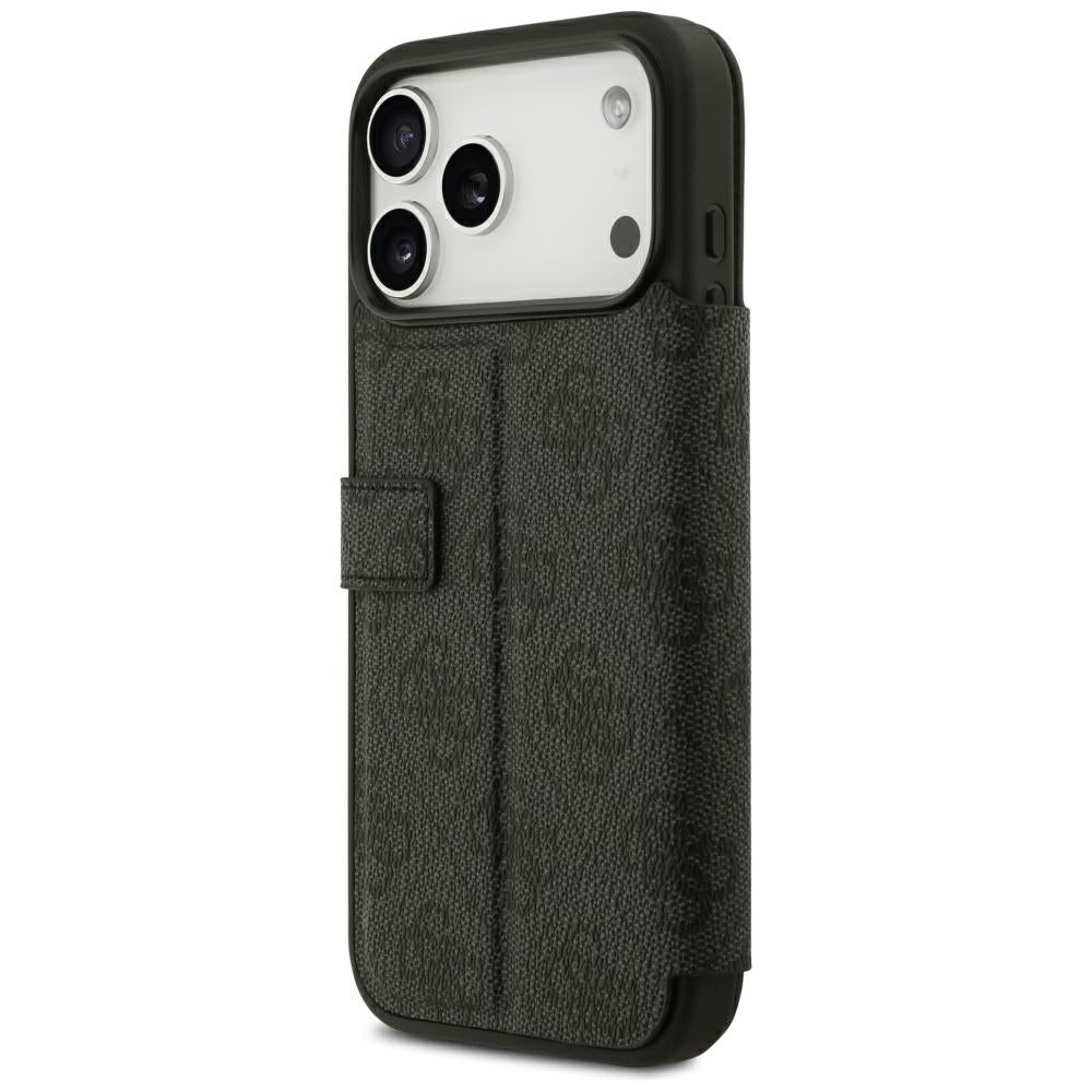 Guess iPhone 17 Pro Max/iPhone 18 Pro Max Etui Book 4G Metal Logo Sort