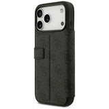 Guess iPhone 17 Pro Max/iPhone 18 Pro Max Etui Book 4G Metal Logo Sort