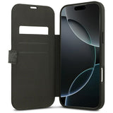 Guess iPhone 17 Pro Max/iPhone 18 Pro Max Etui Book 4G Metal Logo Sort