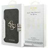 Guess iPhone 17 Pro Max/iPhone 18 Pro Max Etui Book 4G Metal Logo Sort