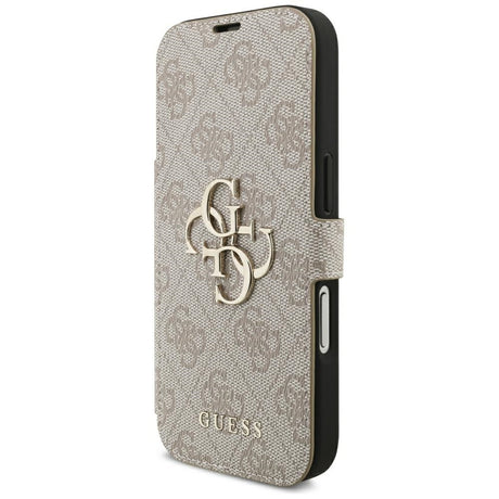 Guess iPhone 17 Pro/iPhone 18 Pro Etui Book 4G Metal Logo Lyserød