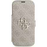 Guess iPhone 17 Pro/iPhone 18 Pro Etui Book 4G Metal Logo Lyserød