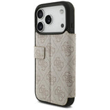 Guess iPhone 17 Pro/iPhone 18 Pro Etui Book 4G Metal Logo Lyserød