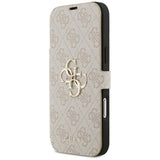 Guess iPhone 17 Pro Max/iPhone 18 Pro Max Etui Book 4G Metal Logo Lyserød