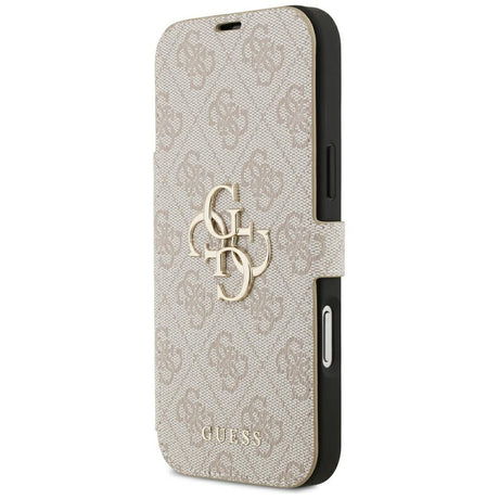 Guess iPhone 17 Pro Max/iPhone 18 Pro Max Etui Book 4G Metal Logo Lyserød