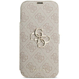 Guess iPhone 17 Pro Max/iPhone 18 Pro Max Etui Book 4G Metal Logo Lyserød