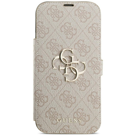 Guess iPhone 17 Pro Max/iPhone 18 Pro Max Etui Book 4G Metal Logo Lyserød