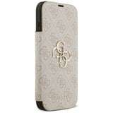 Guess iPhone 17 Pro Max/iPhone 18 Pro Max Etui Book 4G Metal Logo Lyserød
