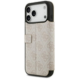 Guess iPhone 17 Pro Max/iPhone 18 Pro Max Etui Book 4G Metal Logo Lyserød