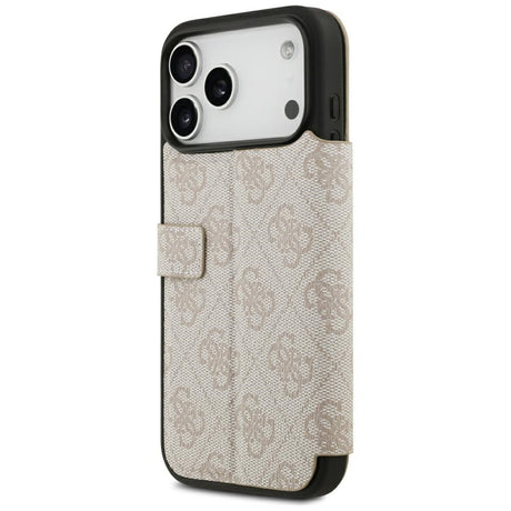 Guess iPhone 17 Pro Max/iPhone 18 Pro Max Etui Book 4G Metal Logo Lyserød