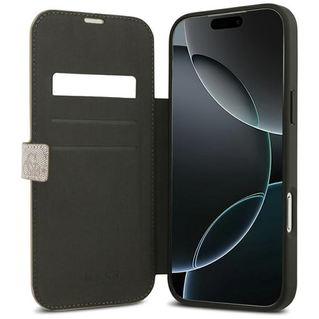 Guess iPhone 17 Pro Max/iPhone 18 Pro Max Etui Book 4G Metal Logo Lyserød