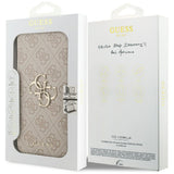 Guess iPhone 17 Pro Max/iPhone 18 Pro Max Etui Book 4G Metal Logo Lyserød