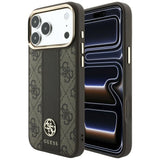 Guess iPhone 17 Pro/iPhone 18 Pro Cover 4G Stripe Classic Logos Brun