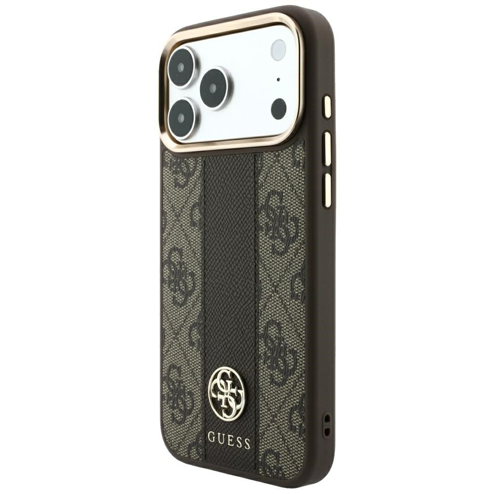 Guess iPhone 17 Pro/iPhone 18 Pro Cover 4G Stripe Classic Logos Brun