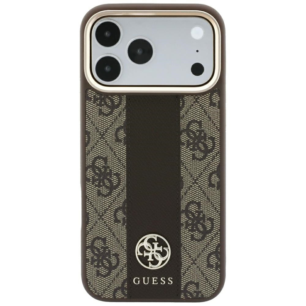 Guess iPhone 17 Pro/iPhone 18 Pro Cover 4G Stripe Classic Logos Brun