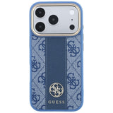 Guess iPhone 17 Pro Max/iPhone 18 Pro Max Cover 4G Stripe Classic Logos Blå