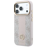 Guess iPhone 17 Pro/iPhone 18 Pro Cover 4G Stripe Classic Logos Lyserød