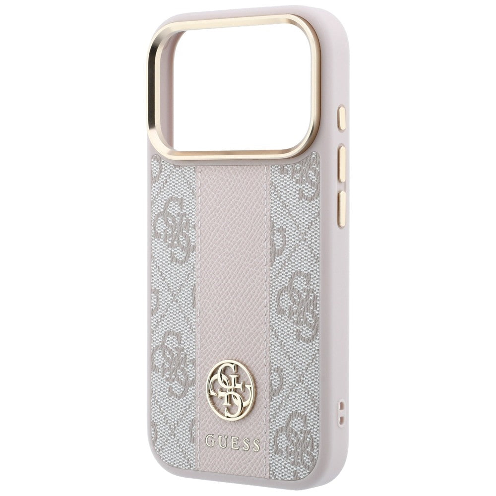 Guess iPhone 17 Pro/iPhone 18 Pro Cover 4G Stripe Classic Logos Lyserød