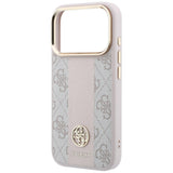 Guess iPhone 17 Pro Max/iPhone 18 Pro Max Cover 4G Stripe Classic Logos Lyserød
