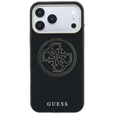 Guess iPhone 17 Pro Max/iPhone 18 Pro Max Cover Perforated 4G Gold Logo Sort