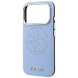 Guess iPhone 17 Pro/iPhone 18 Pro Cover Perforated 4G Gold Logo Blå