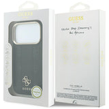 Guess iPhone 17 Pro Max/iPhone 18 Pro Max Cover Stripe Peony 4G Logo Sort