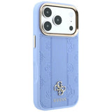 Guess iPhone 17 Pro/iPhone 18 Pro Cover Stripe Peony 4G Logo Blå