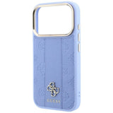 Guess iPhone 17 Pro/iPhone 18 Pro Cover Stripe Peony 4G Logo Blå