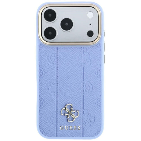 Guess iPhone 17 Pro/iPhone 18 Pro Cover Stripe Peony 4G Logo Blå