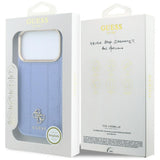 Guess iPhone 17 Pro Max/iPhone 18 Pro Max Cover Stripe Peony 4G Logo Blå