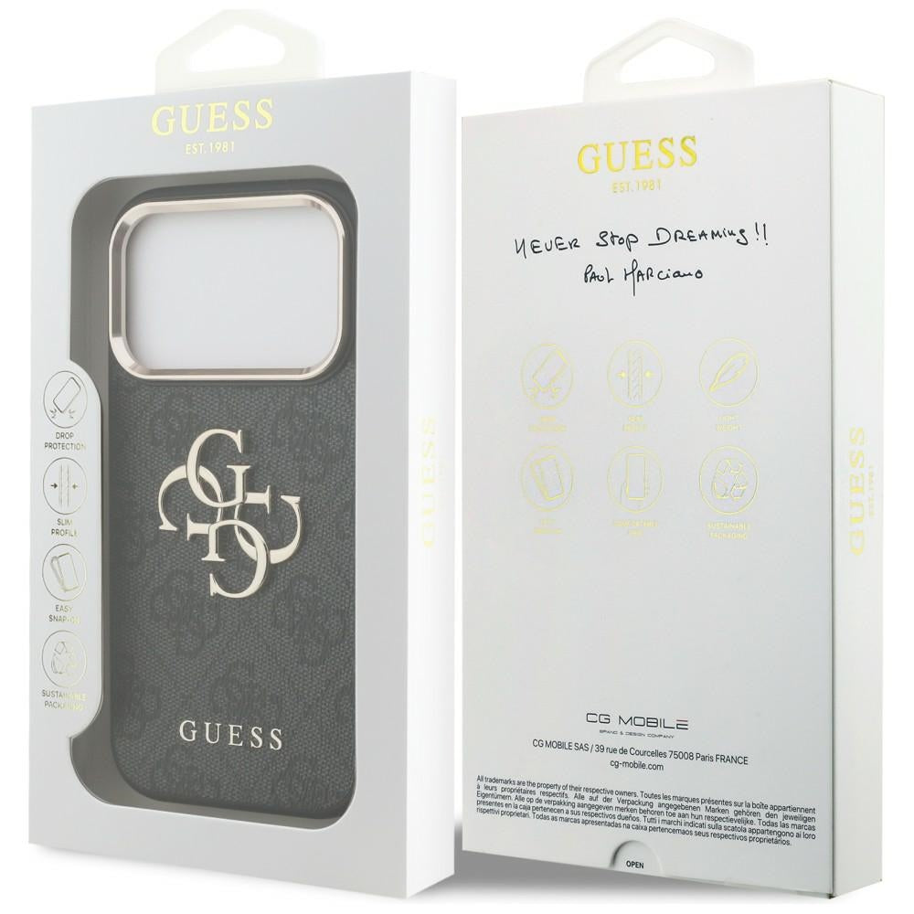 Guess iPhone 17 Pro/iPhone 18 Pro Cover 4G Classic Logo Sort