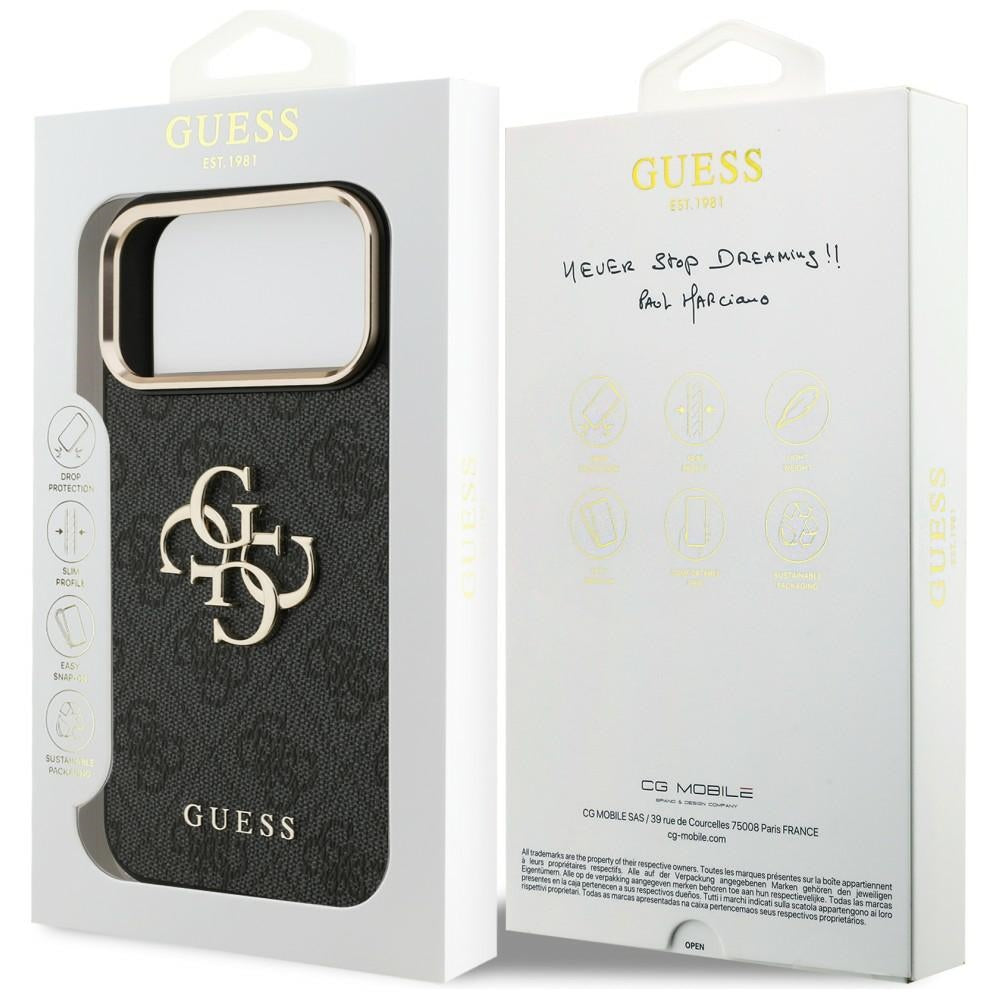 Guess iPhone 17 Pro Max/iPhone 18 Pro Max Cover 4G Classic Logo Sort