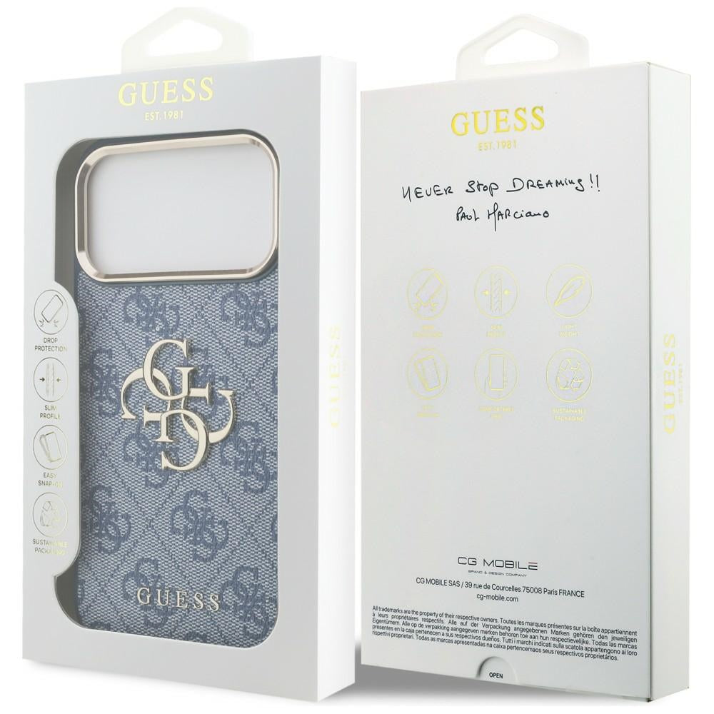 Guess iPhone 17 Pro Max/iPhone 18 Pro Max Cover 4G Classic Logo Blå