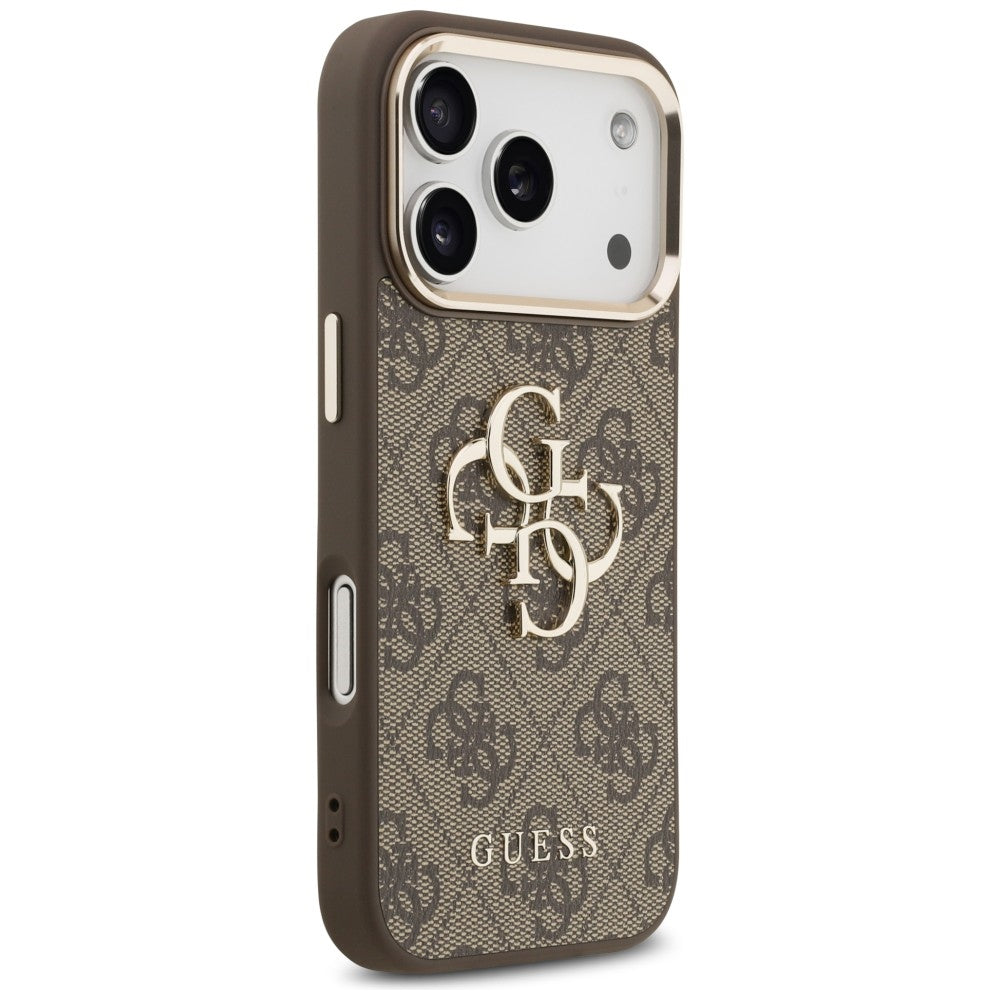 Guess iPhone 17 Pro/iPhone 18 Pro Cover 4G Classic Logo Brun