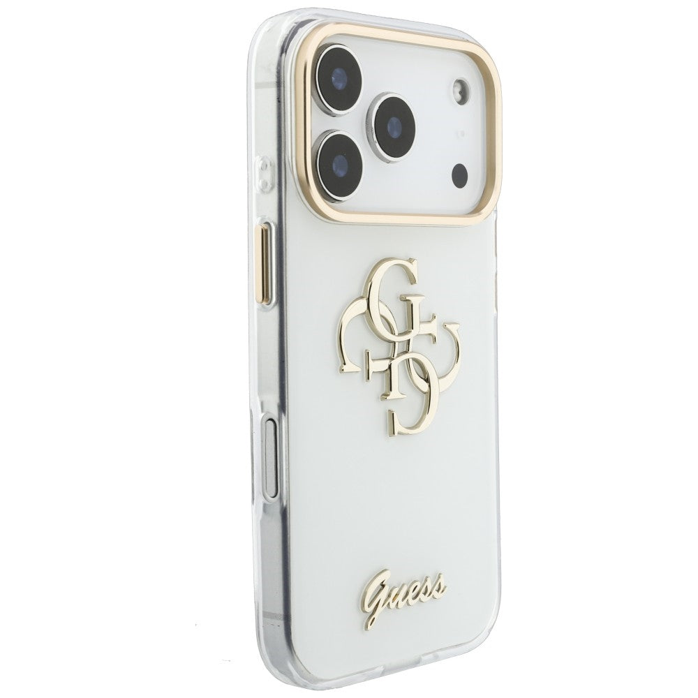 Guess iPhone 17 Pro Max/iPhone 18 Pro Max Cover 4G Script Hvid