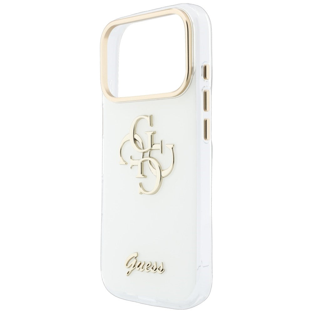 Guess iPhone 17 Pro Max/iPhone 18 Pro Max Cover 4G Script Hvid