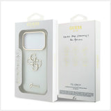 Guess iPhone 17 Pro Max/iPhone 18 Pro Max Cover 4G Script Hvid