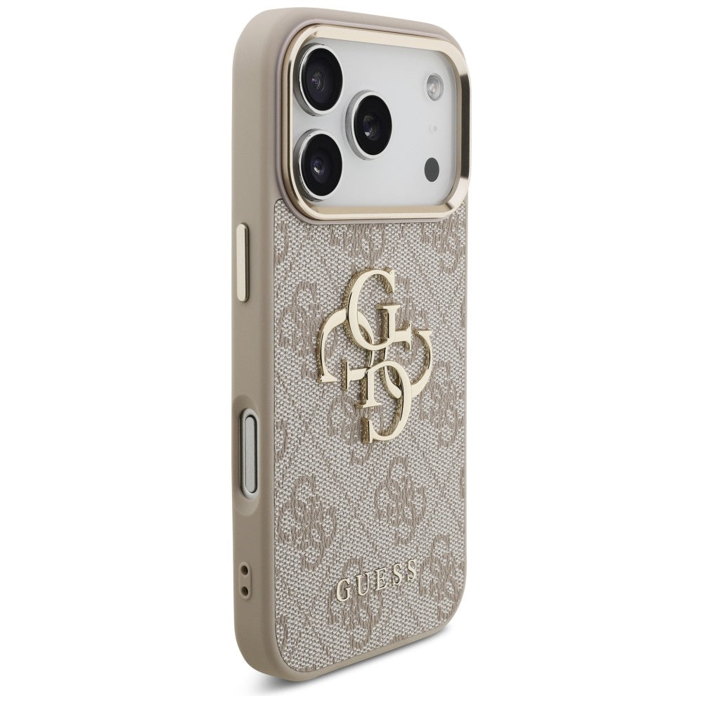 Guess iPhone 17 Pro/iPhone 18 Pro Cover 4G Classic Logo Lyserød
