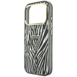 Guess iPhone 17 Pro/iPhone 18 Pro Cover Zebra Glitter Sølv