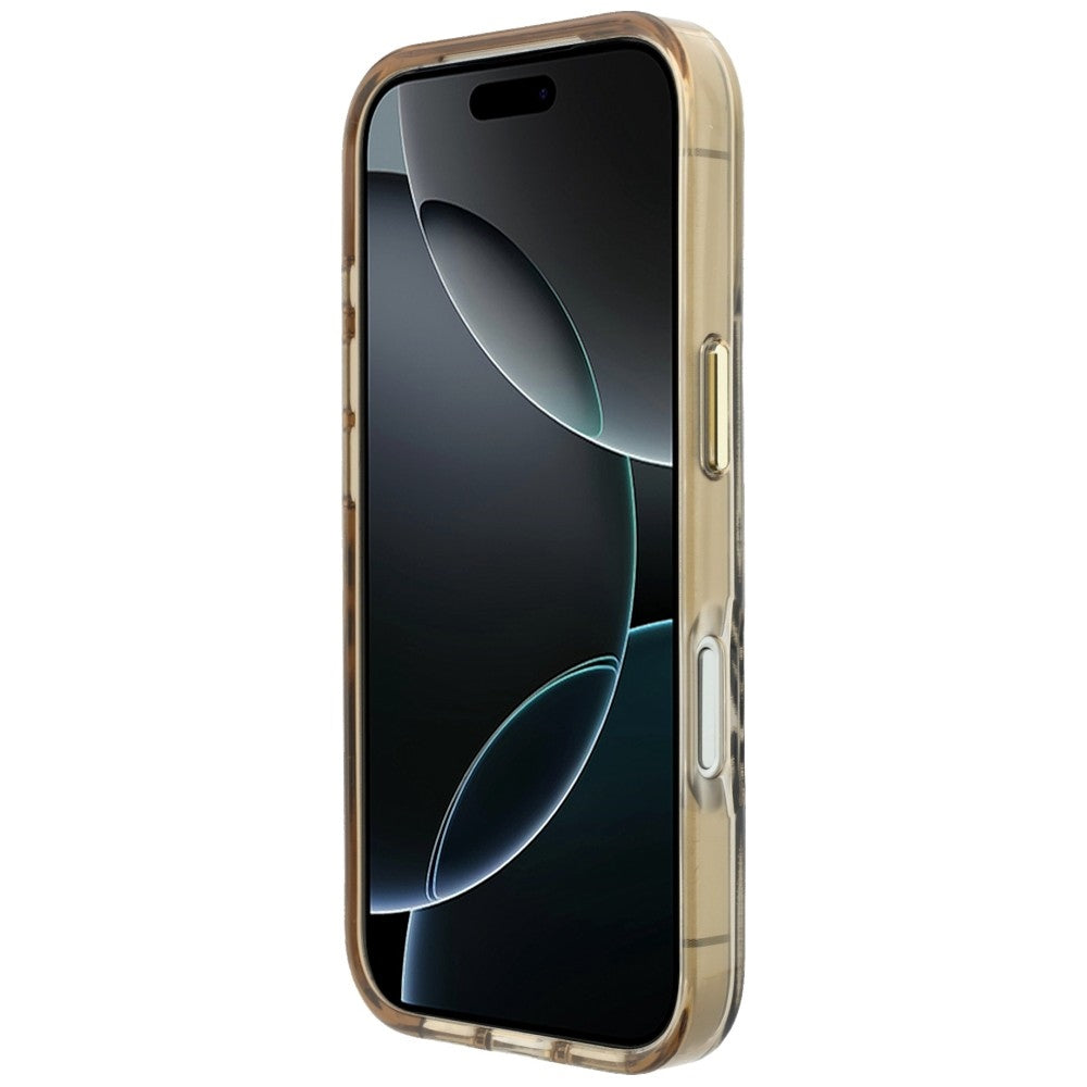 Guess iPhone 17 Pro/iPhone 18 Pro Cover Zebra Glitter Guld