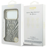 Guess iPhone 17 Pro/iPhone 18 Pro Cover Zebra Glitter Guld
