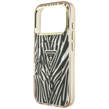 Guess iPhone 17 Pro Max/iPhone 18 Pro Max Cover Zebra Glitter Guld