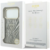Guess iPhone 17 Pro Max/iPhone 18 Pro Max Cover Zebra Glitter Guld