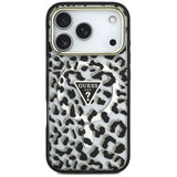 Guess iPhone 17 Pro/iPhone 18 Pro Cover Leopard Glitter Sort