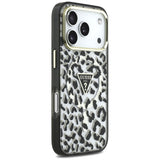 Guess iPhone 17 Pro/iPhone 18 Pro Cover Leopard Glitter Sort