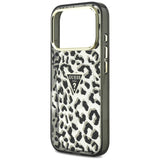 Guess iPhone 17 Pro/iPhone 18 Pro Cover Leopard Glitter Sort