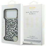Guess iPhone 17 Pro/iPhone 18 Pro Cover Leopard Glitter Sort