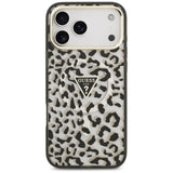 Guess iPhone 17 Pro Max/iPhone 18 Pro Max Cover Leopard Glitter Sort
