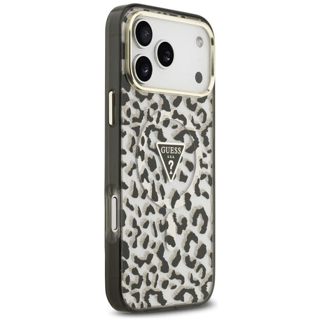 Guess iPhone 17 Pro Max/iPhone 18 Pro Max Cover Leopard Glitter Sort